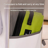 Travel Friendly Pet Toilet Kit - Green Portable Cat Litter Box and Yellow Scoop Set - Foldable V888-ELOSUNG53571