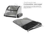 Grey Breathable Pet Carrier Backpack - 35 x 29 x 41 cm Oxford Fabric Travel Bag with Mesh V888-ELOSUNG47429