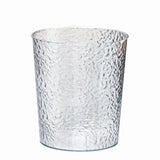 Medium Clear Trash Bin with Wave Design for Kitchen and Bathroom Waste Disposal V1369-AZ3-W-22698