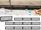 12 PCS Under Couch Blocker for Bed Furniture, Adjustable Plastic Under Bed Blocker for Dogs Pets V1107-102-01755-WHT-12PCS