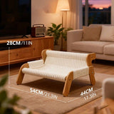 Plush Cat Bed, Cat Sofa, Warm Cat Lounge Chair, Dog Bed for Sleeping and Playing, Dog Sofa V1232-MMSF001