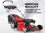 BAUMR-AG 18" 150cc Self Propelled Lawn Mower, 7 Height, Steel Deck, Cup Holders, 4-Stroke Petrol V219-MOWSPRBM18SA