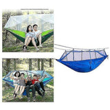 Camping Mosquito-proof Hammock Lightweight Nylon Fabric with Straps Outdoor Hanging Sleeping Bag V1308-DSZKI-1015