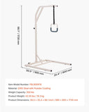 Trapeze Bar for Bed Mobility, Height-Adjustable Free Standing Trapeze Bar with 2 Wheels, 300LBS V952-CSDJLDXDJZGZ2TMM8V0