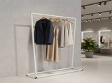 Commercial Clothing Garment Rack Retail Shop White V63-835731
