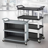 SOGA 4 Tier Food Trolley Portable Kitchen Cart Multifunctional Big Utility Service with wheels FOODCART1519AB