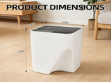 18L Stackable Plastic Kitchen Trash Bin Household Classification Storage Box V1181-HO0243-NEW