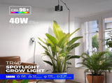 TR40 Hanging Grow Lights for Indoor Plants, 40W 5000K Full Spectrum, Adjustable Beam Angle V1258-DP02-C-853