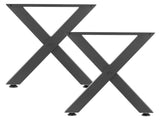 Table Legs, 750 x 600 mm Steel Furniture Legs, Modular Design, Easy Assembly, 1000 kg Max V952-ZTCFKXX2824IDAGR1001V0