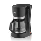 Automatic Drip Coffee Maker with Glass Carafe, Compact 1.2L Capacity, Anti-Drip System, Easy-Clean V1341-ZY-W8ZAFRDK-BLACK