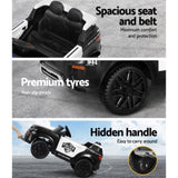 Electric Ride On Car Rigo Kids Patrol Police Ride On Cars Horn Music Remote Black RCAR-POLICE-RGROVER-N-BK