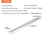 PEX Heat Transfer Plates 1.2m, Radiant Heat Plates for 19mm PEX Pipe, Durable Aluminum & Easy V952-LZCRBSY34PEXDOMGQV0