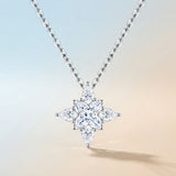 Elevate your everyday elegance with this exquisite Moissanite clover pendant necklace, featuring a V1341-ZY-5RK4XTEG-MOISSANITE-PREMIUMS925