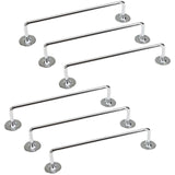 6x 610mm Chrome Towel Rail Stainless Steel Holder Rack V563-9310346100601-6PCS