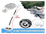 Car Wash Brush with Telescopic Handle Large Grip, Bendable Head, and Two Brush Heads for Efficient V1107-CS-QFLCCE4