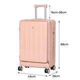 Slimbridge 26" Luggage Trolley Travel Hard Pink LG1015-26-PK_NZ