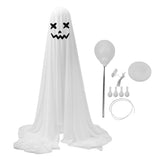 White Cloth Ghost Decor Adjustable Height Cute Unique Lighted Fabric Ghost with String Light for V1294-YM0901-3115240057911