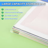12 x 12 Paper Storage Bag with Buckle Design, Clear Paper Storage Bag for Storing V1370-AZ4-10494