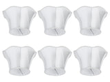 6Pcs European Modern Chandelier Fabric Lampshade Wall Lamp Cover Light Fittings White V1294-YM0901-3119200094111