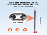 Chain Sling, 8 mm x 150 cm Chains with Hooks, G80 Engine Chain Hoist Lifts, 3 Ton Capacity V952-DGDLHHMGFH1JITULLV0