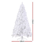 Jingle Jollys Christmas Tree 2.1m RGB Remote Xmas Party Decorations 1310 Tips XM-TR-WELL-7F-WH-MC