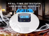 Carbon Monoxide Detector LCD Display Screen Battery Powered Carbon Monoxide Alarm Detector Monitor V1294-YM0901-HS6943-2