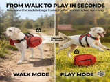 Dog Harness Storage Bags For Dogs Pet Accessories Dog Outdoor Gear High-Quality - Red - Size L V1107-136-43443-RED-L