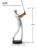 Decor Figurine Statue Modern Sculpture Home Gifts Table Centerpiece Crafts Arts 10inch-Golf V1192-AZ-W-10409