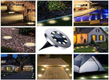 16 Pack Solar Ground Lights, Waterproof In-Ground Landscape Lights for Garden Paths, Lawns, Patios V1189-LC-AMZ-00220