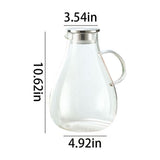 Insulated Tumbler Travel Mug Drinkware Clear High Borosilicate Glass Lidded Water Pitcher Carafe 1 V1366-AZ2-W-21222