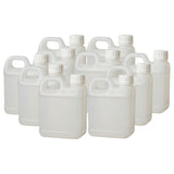 Kitchee 10x 1L Natural HDPE Jerry Can Bottle Empty 38mm TE Cap V238-SUPDZ-33050558234704