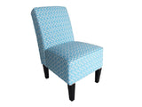 Cafe Lounge Couch Ramie Cotton Fabric Accent Dining Relax Chair Pub Seating Blue New V755-SCAC-9201-BLUE