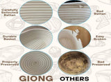 Bannet Bread Proofing Basket 2 pack 10 inch Oval Basket with Liner, Bread Proofing Basket Perfect V1258-DP02-C-1059