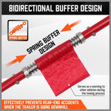 3Pcs 2 Ton Trailer Hitch 186cm Heavy Duty Tow Bar 4wd Trailer Spring Buffer Au V465-90069