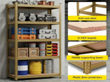 Giantz Garage Shelving 1.6X0.8m Warehouse Shelves Storage Rack Pallet Racking Yellow WR-E-8X16-YL