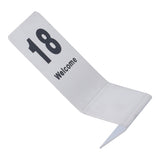 10PCS Table Number Cards Stainless Steel DoubleSided Digital Sign Seat Card 1120 Number V1294-YM0901-3118210195211