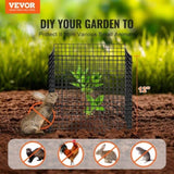 VEVOR 10 Pack Plant Protector from Animals 305 mm x 305 mm Metal Plant Cage V952-QBWZCL12YCHS5IV6FV0