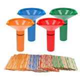 Plastic Coin Sorting Funnel Tubes Portable Money Storage Sorter For Home Desktop Cash Organizing V1369-AZ3-W-14803