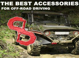 red heavy-duty S-shaped trailer tow hook, G80 steel, 14968.55 kg load capacity, off-road rescue, V1102-796-62674-BLU-S