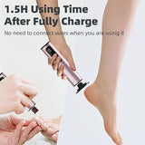 rose gold Electric Foot File 3-Speed Adjustable Nano-Level Filing, Type-C Fast Charge, Long Battery V1232-MQJ002