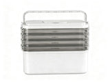 Artiss 5 Tier Portable Storage Box Detachable with Handles Plastic Clear SC-PLS-5T-WH