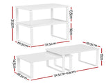 Cefito Kitchen Storage Shelves Rack Cupboard Cabinet Organiser Set of 2 DR-D-2SET-WH