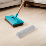 2Pcs Commercial Sponge Mop Refills Grey Sponge Replacement Heads for Kitchen Bathroom Garage V1192-AZ-W-25212