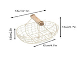 2pcs Flower Girl Basket Wedding Flower Baskets Metal Baskets Home Decor V1294-YM0706-230831HL01-1