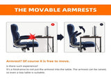 Velvet Home Ergonomic Swivel Adjustable Tilt Angle and Flip-up Arms Office Chair V226-SW1601BL
