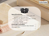 10x Kitchee Foldable Bed Sheet Storage Box - Linen and Closet Organiser Beige V238-SUPDZ-41188861771856