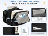 Travel Backpack 42 x 30 x 20 cm, Black, Cabin Bag with Dry and Wet Sorting V1188-MS-325-0353