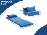Artiss 2 Pack Folding Sofa Bed Armless Lounger Foam Floor Sofas Futons Couches SB-B-COMP-1010-BUX2