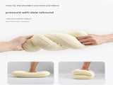 Green Reversible Memory Foam Travel Pillow - All-Season Comfort Neck Support for Deep Sleep & V888-ELOSUNG32565