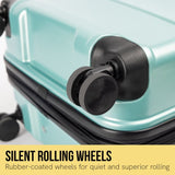 Olympus Artemis 24in Hard Shell Suitcase ABSPC - Electric Teal LUG-03Q-24-OL